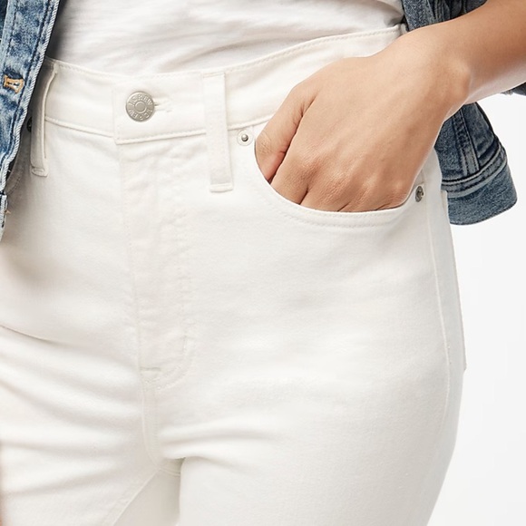 J.Crew NWOT flare crop high-rise white jean in signature stretch Size 32 - Picture 2 of 4